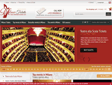 Tablet Screenshot of milanopera-tickets.com